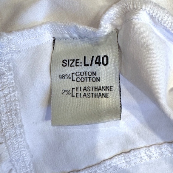 ONADO Paris White Denim Jacket with Lace Peplum & Sequins – Size L / 40 - Picture 7 of 11